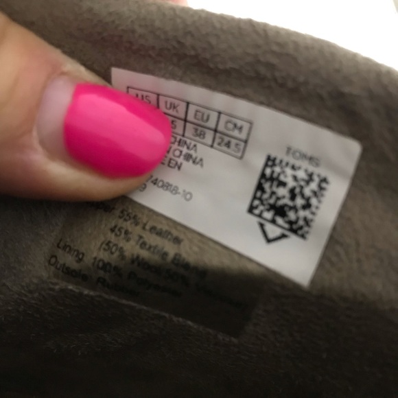 TOMS Two Tone Lacie Tan Ankle Booties SIZE 7.5 - Picture 7 of 12